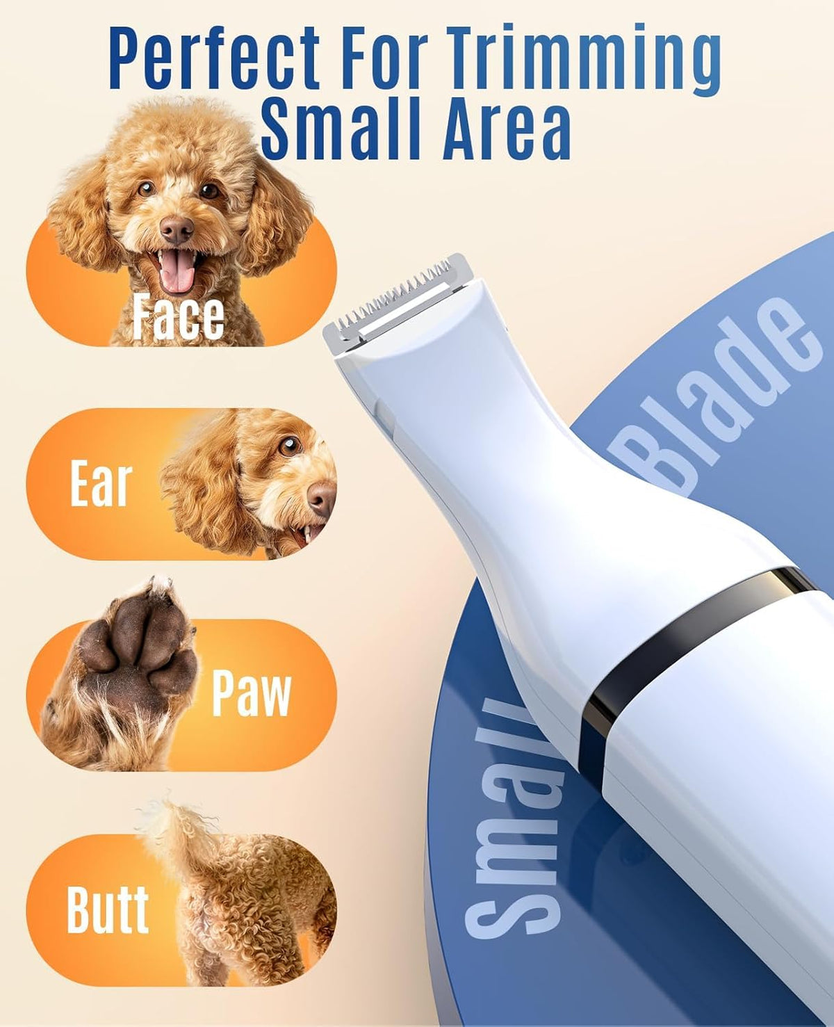 Dog Shaver Clippers and Nail Grinder Paw Trimmer Kit S95894