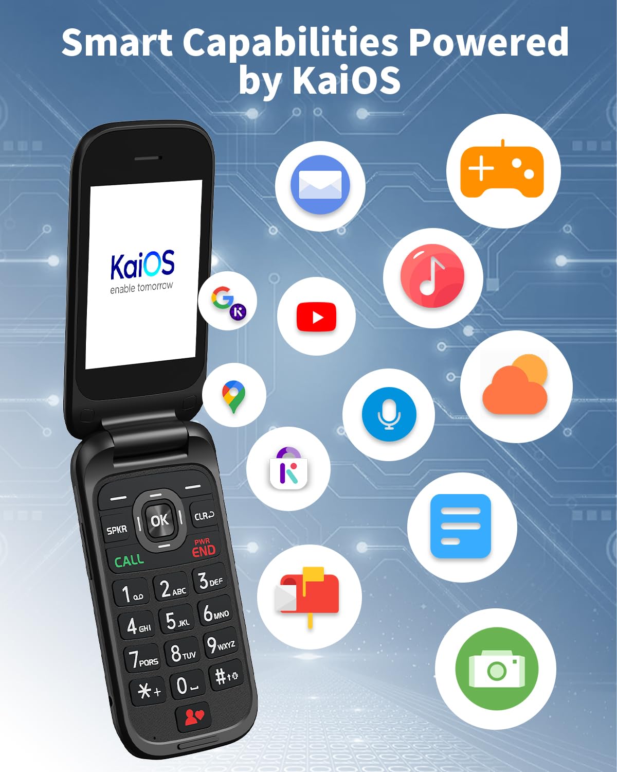 2.8" Dual Screen 4G LTE Flip Phone F234