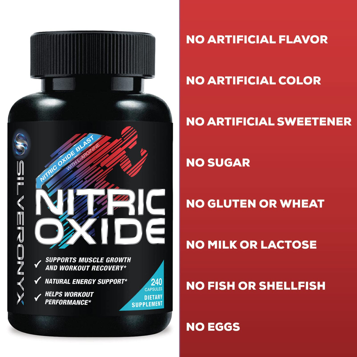 240 Capsules Nitric Oxide Booster H558