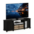 3-Tier Open Shelf TV Stand with Cabinets T86220