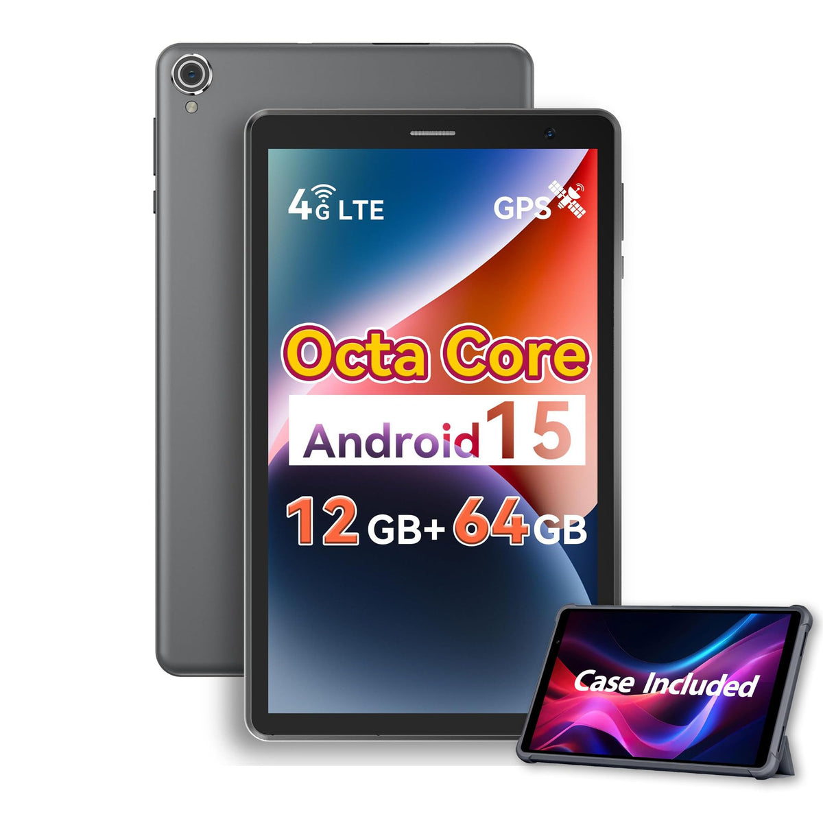 8 Inch Android Tablet with SIM Card Slot 4G LTE 12GB RAM 64GB ROM V301295