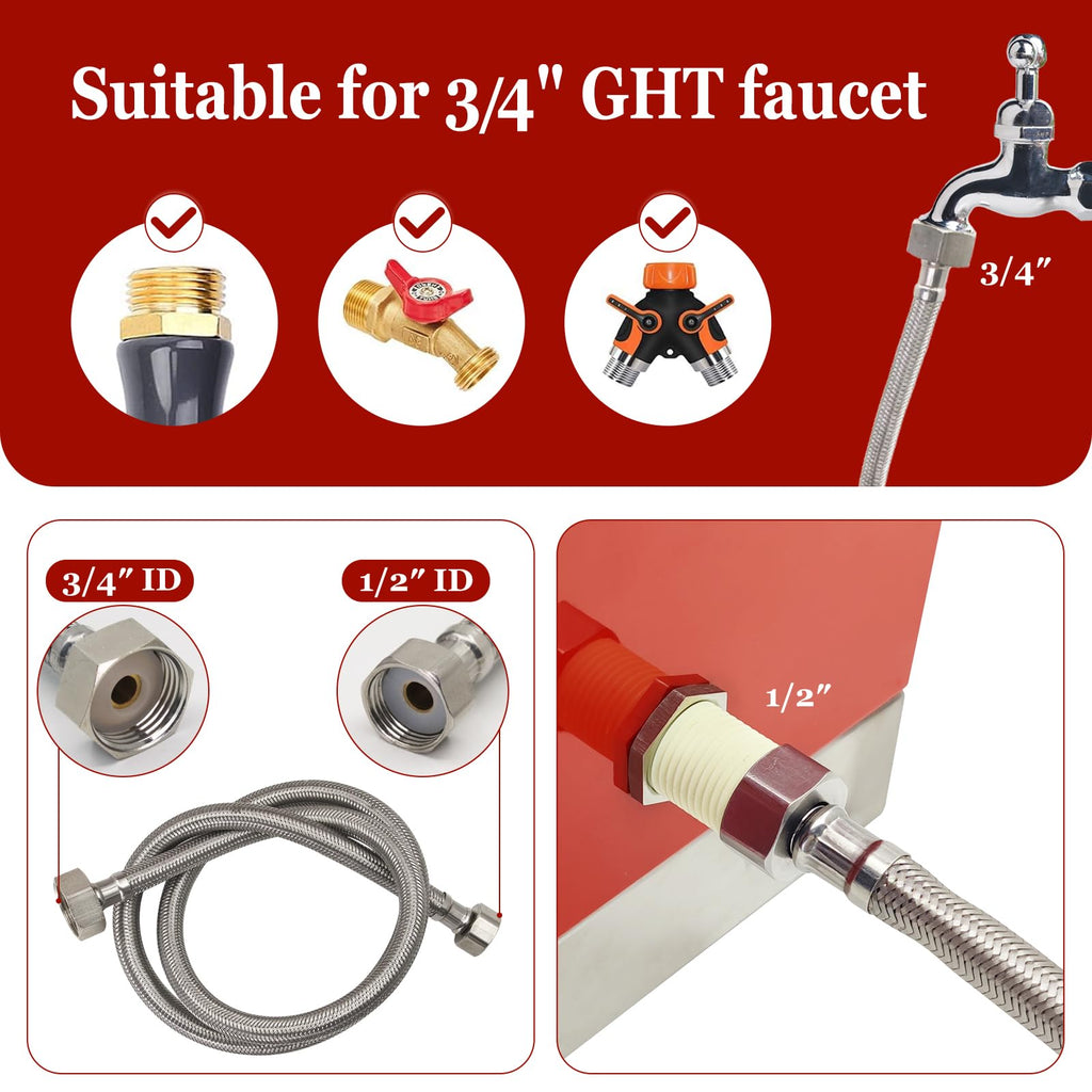 Automatic Stainless Steel Poultry Waterer Dispenser A67301