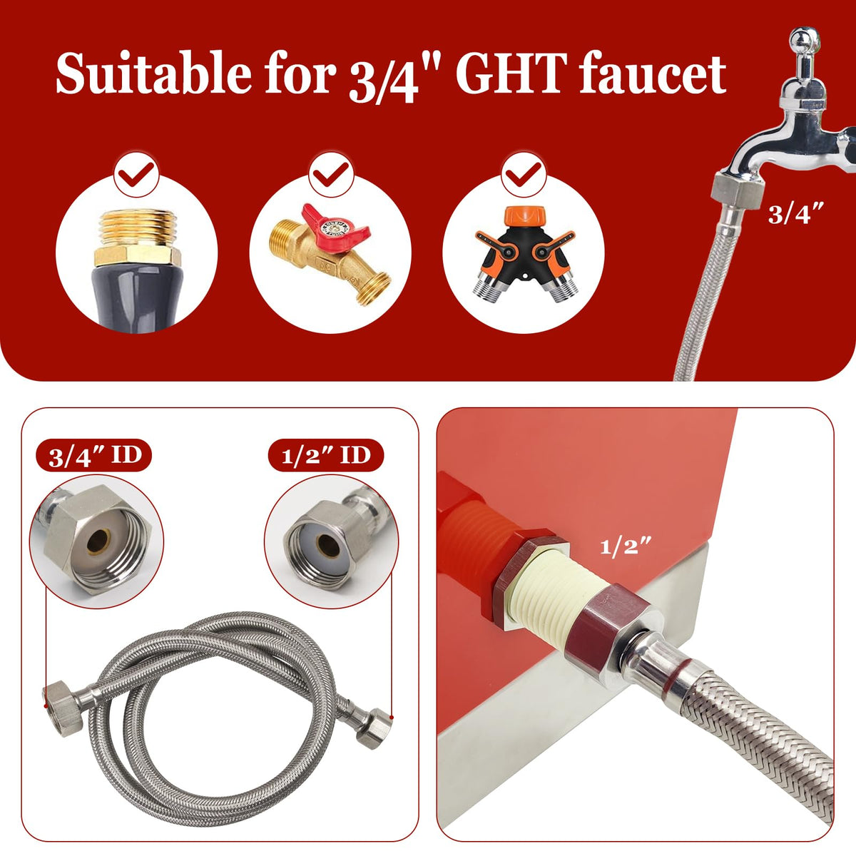 Automatic Stainless Steel Poultry Waterer Dispenser A67301