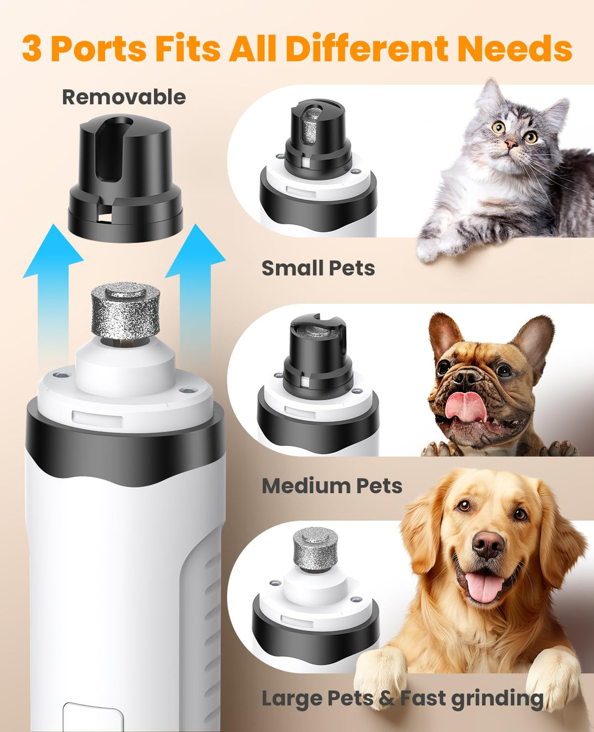 Dog Shaver Clippers and Nail Grinder Paw Trimmer Kit S95894
