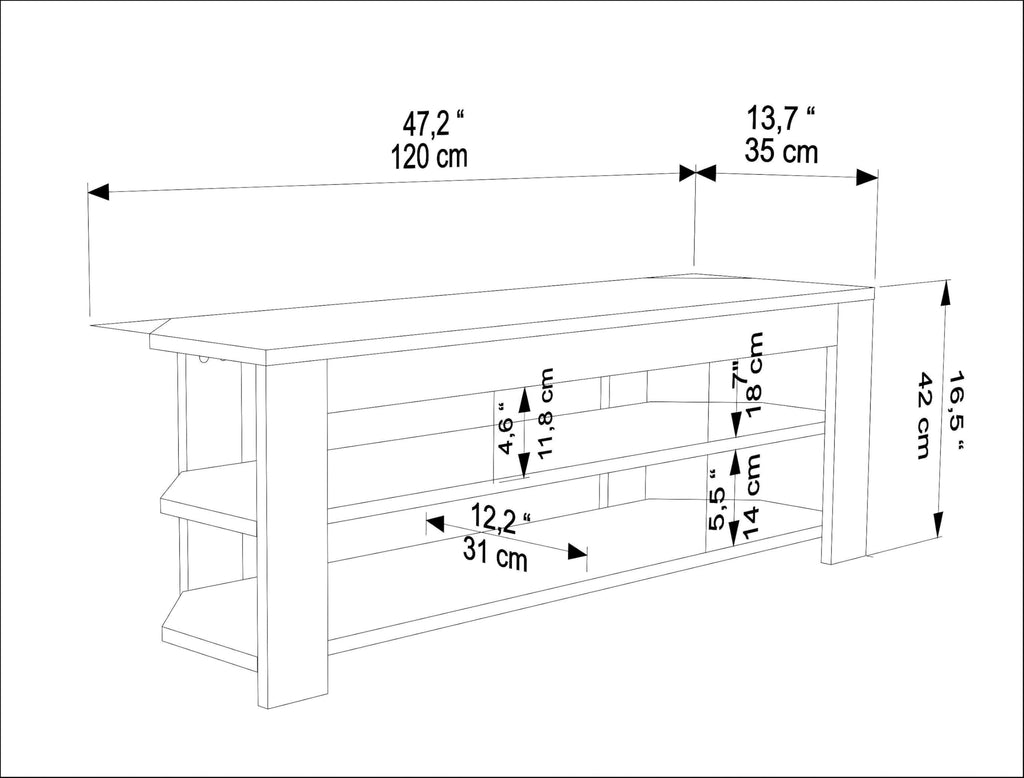 Corner TV Stand with Open Shelves for Up to 60 inch TVs White M661368