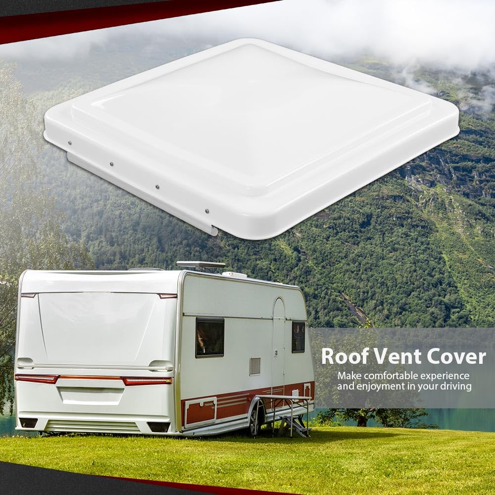 14" x 14" Replacement Roof Vent Cover 3PCS White F84307