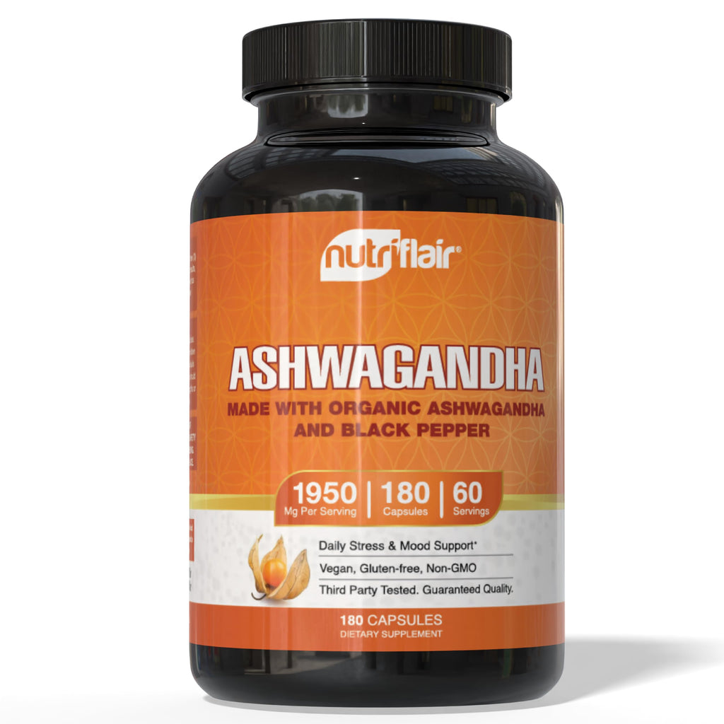 Organic Ashwagandha Root Extract with Black Pepper D479
