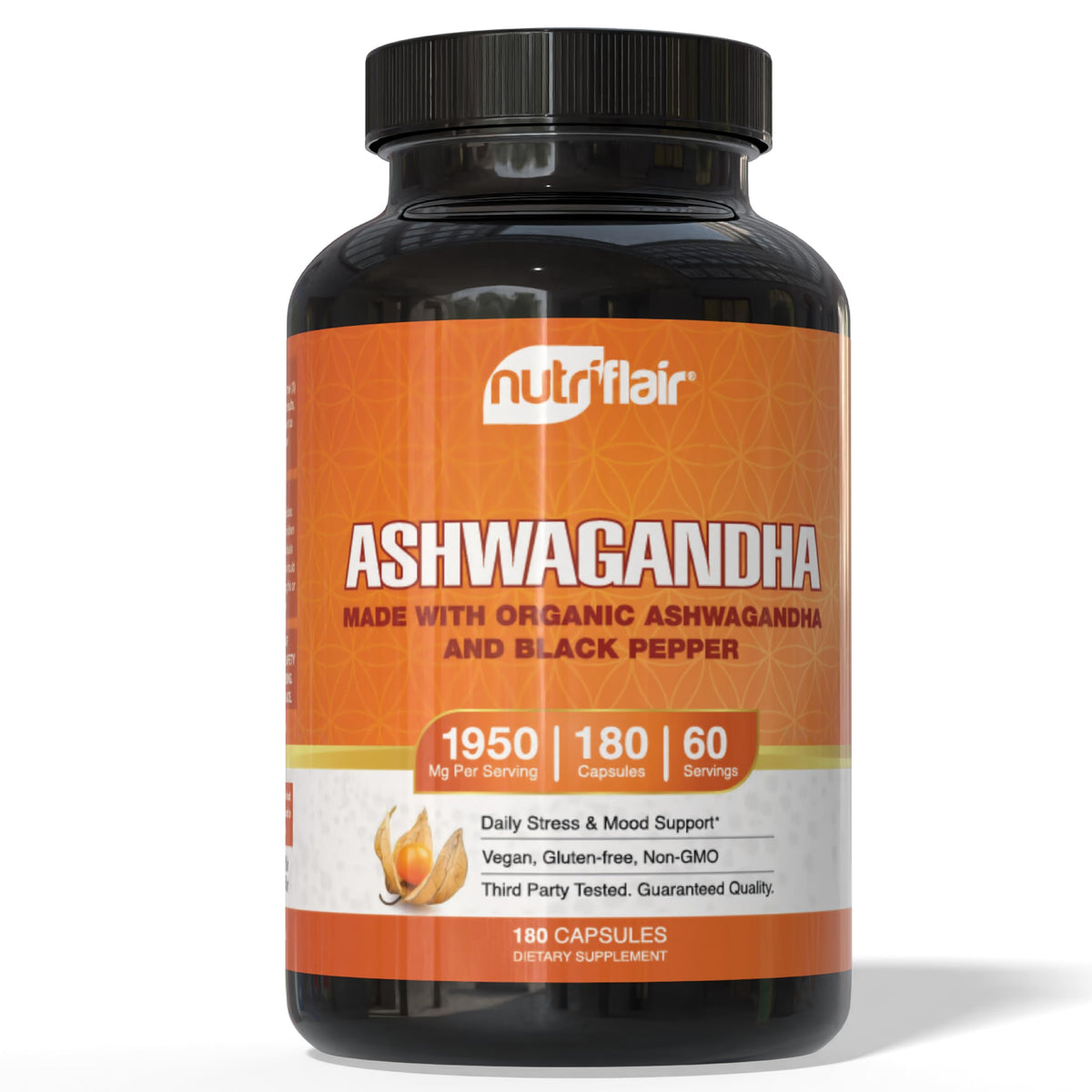 Organic Ashwagandha Root Extract with Black Pepper D479
