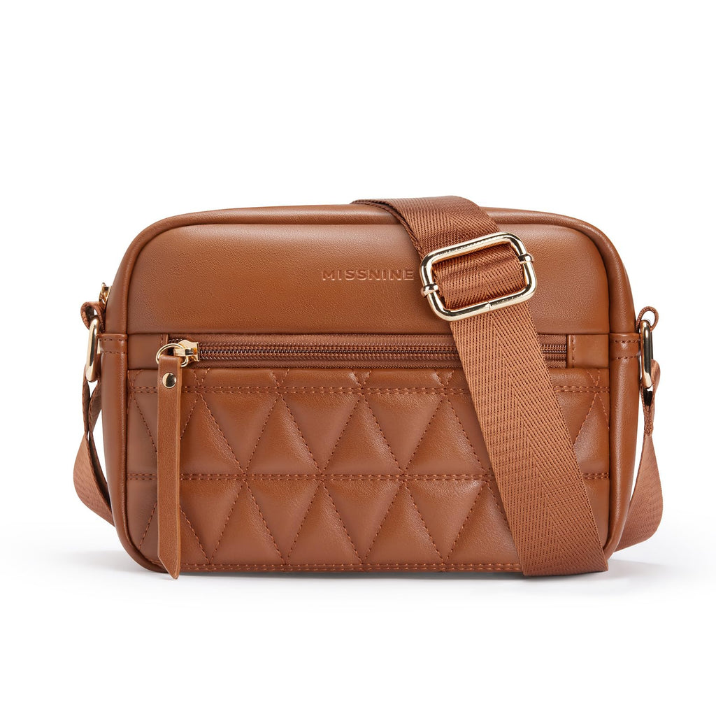 Quilted Crossbody Purse with Adjustable Strap R45298