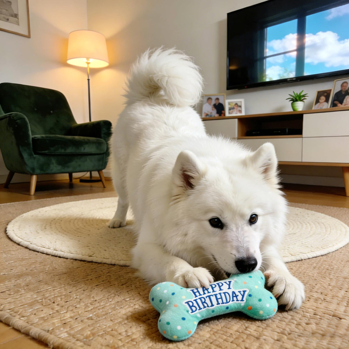 Plush Dog Squeaky Chew Toy K6303