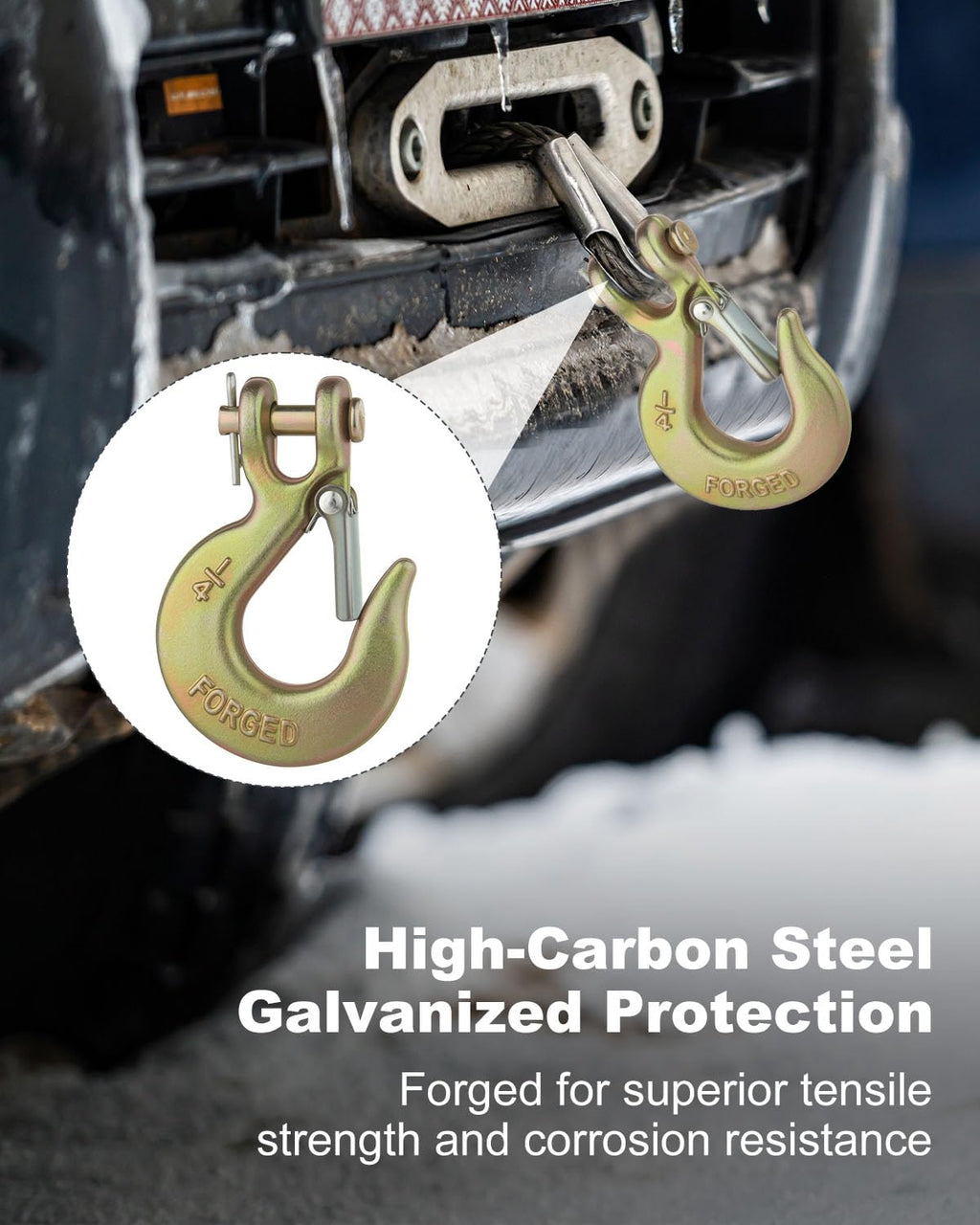 3/8" Clevis Slip Hook with Safety Latch Grade 70 V6113