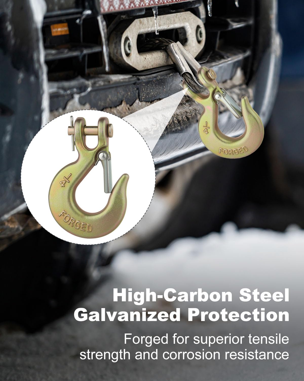 3/8" Clevis Slip Hook with Safety Latch Grade 70 V6113