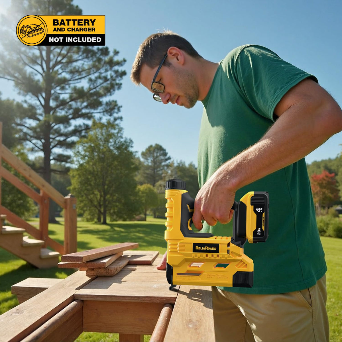 2-in-1 Cordless 18GA Brad Nailer & 1/4 Crown Stapler V87862