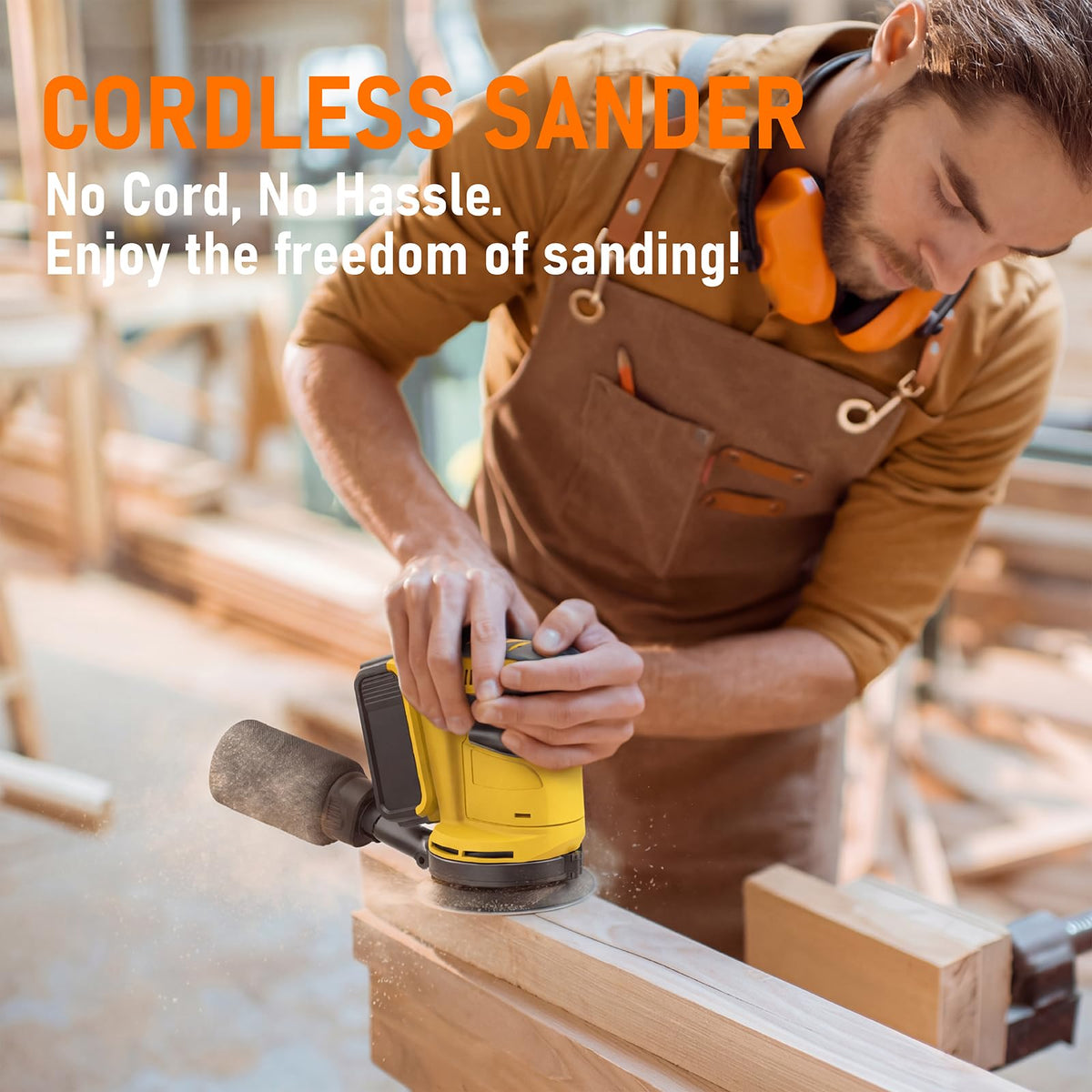 5" Cordless Random Orbital Sander with Storage Bag K49035