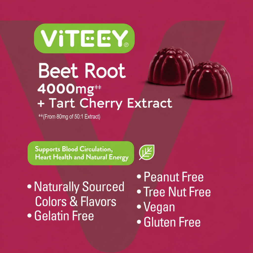 Beet Root Gummies 4000mg & Tart Cherry I11279