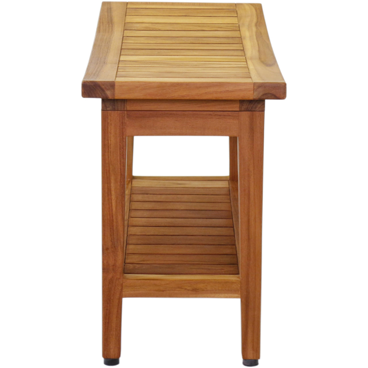 30" Teak Shower Bench with Shelf L29027