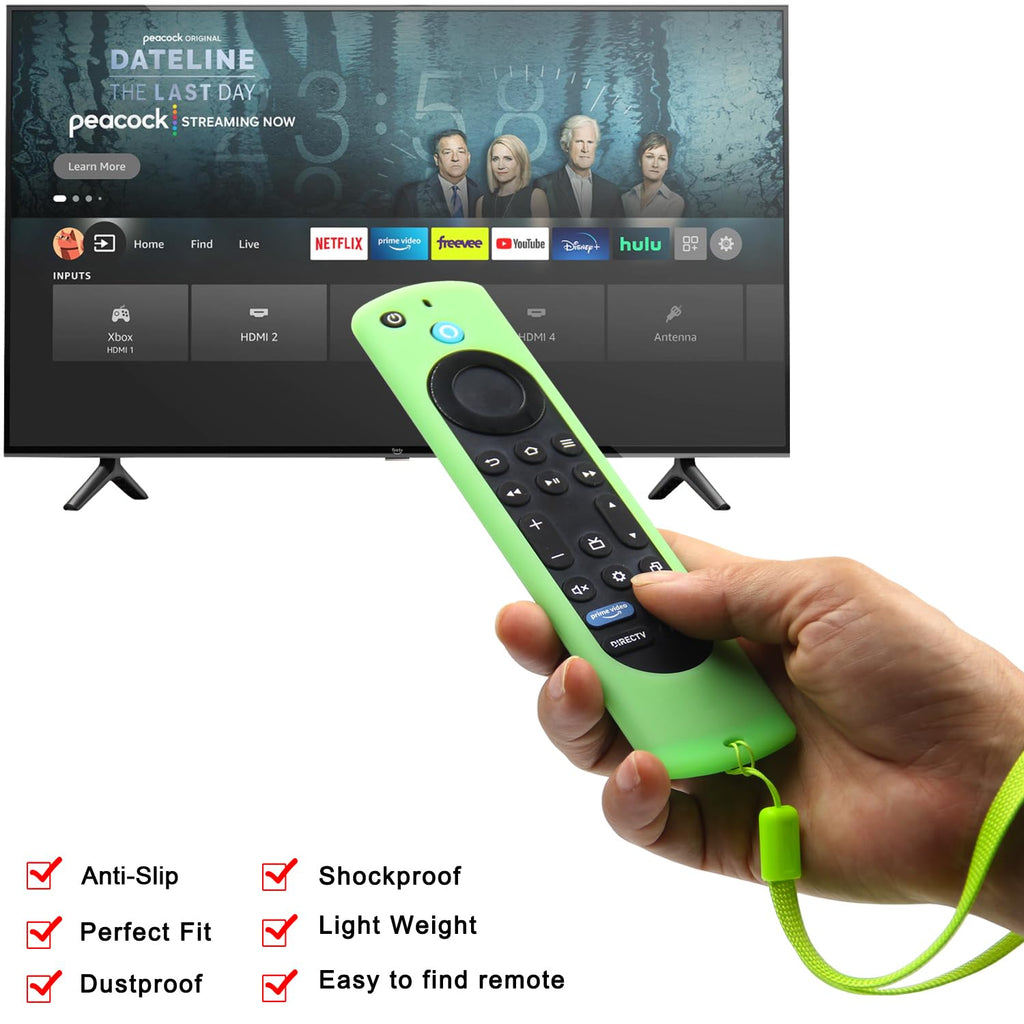 Silicone Remote Case 2pcs Nightglow Green and Blue Q381