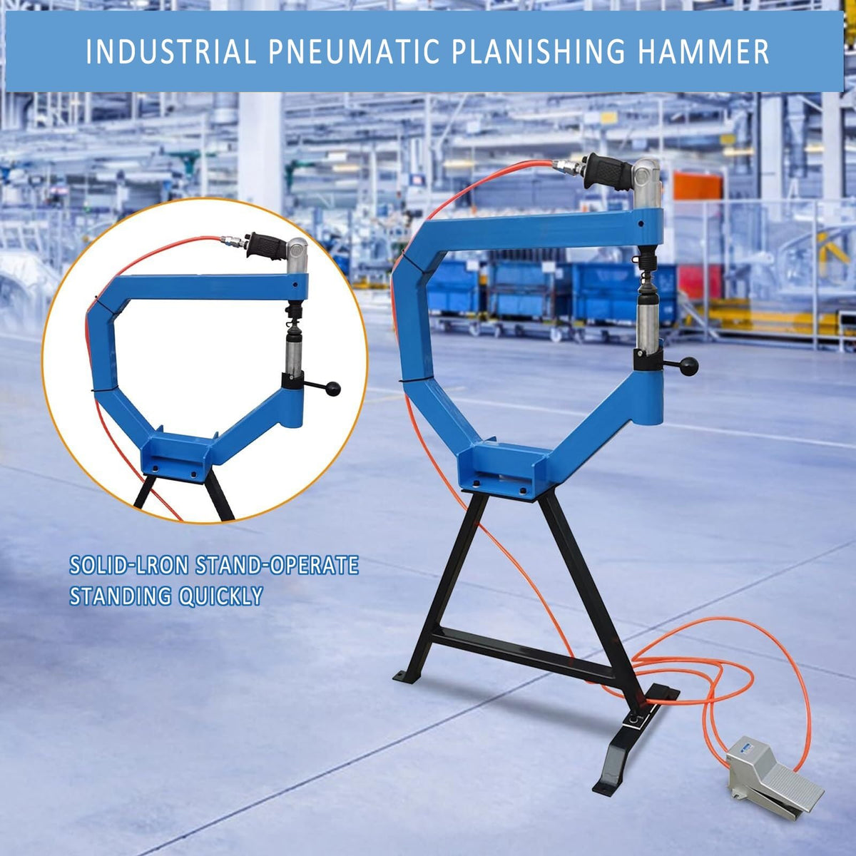 Pneumatic Planishing Hammer with Anvil and Pedal D981731