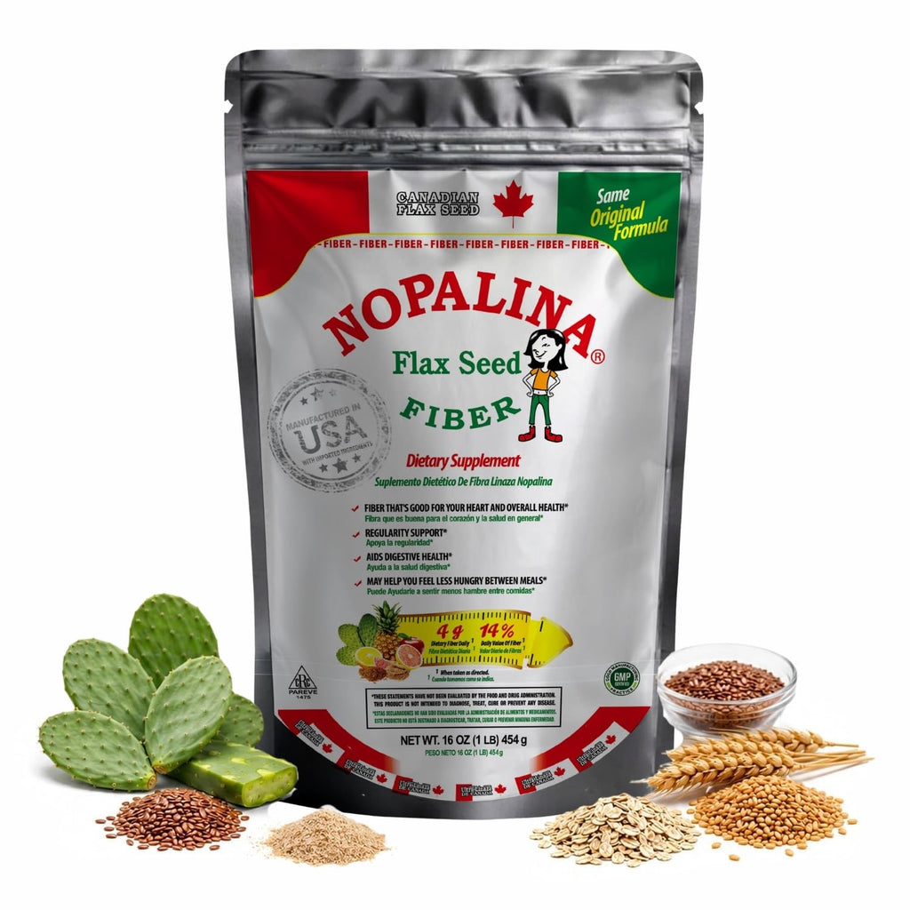Fiber Powder 1 Lb Flax Seed Psyllium Husk Oat Wheat Bran Z4351