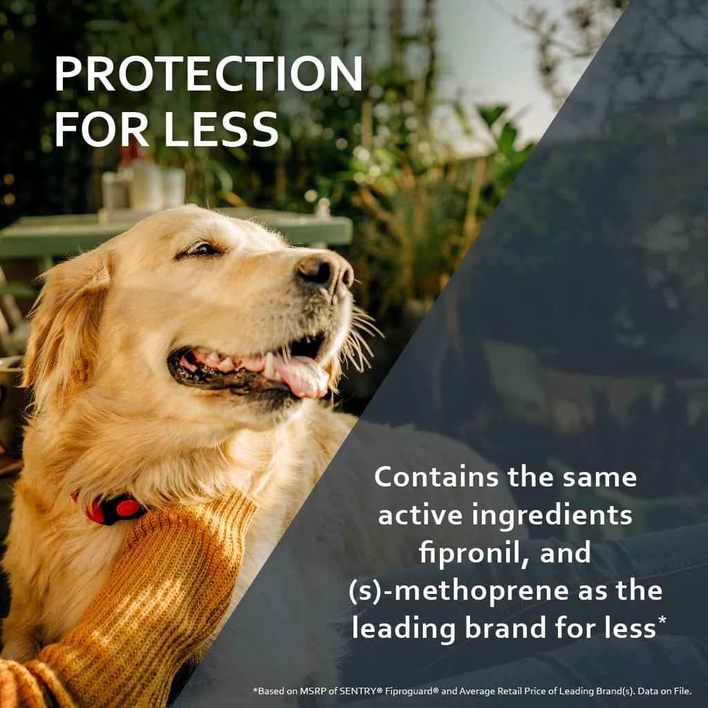 Flea & Tick Dogs 89-132 lbs Fipronil 6-Month N96419