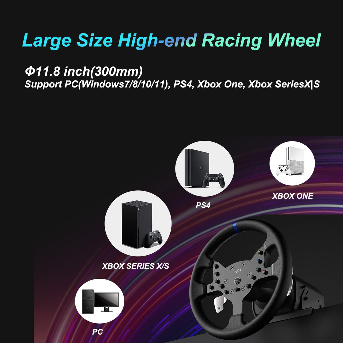 Force Feedback PC Racing Wheel A155