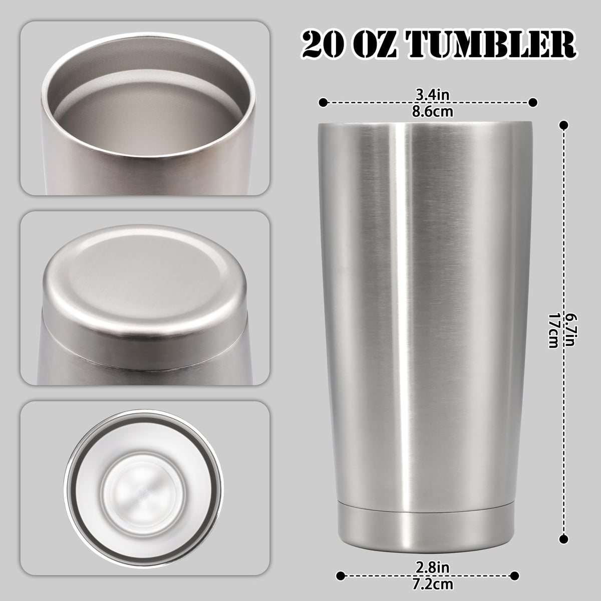 20 oz Insulated Stainless Steel Tumbler A8461