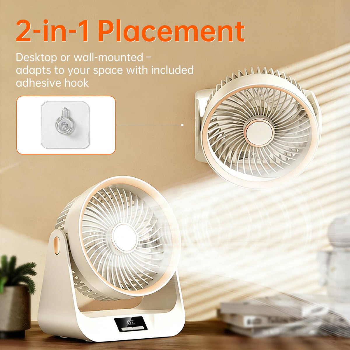 6.5 Inch 5-Speed Portable Desk Fan O19244