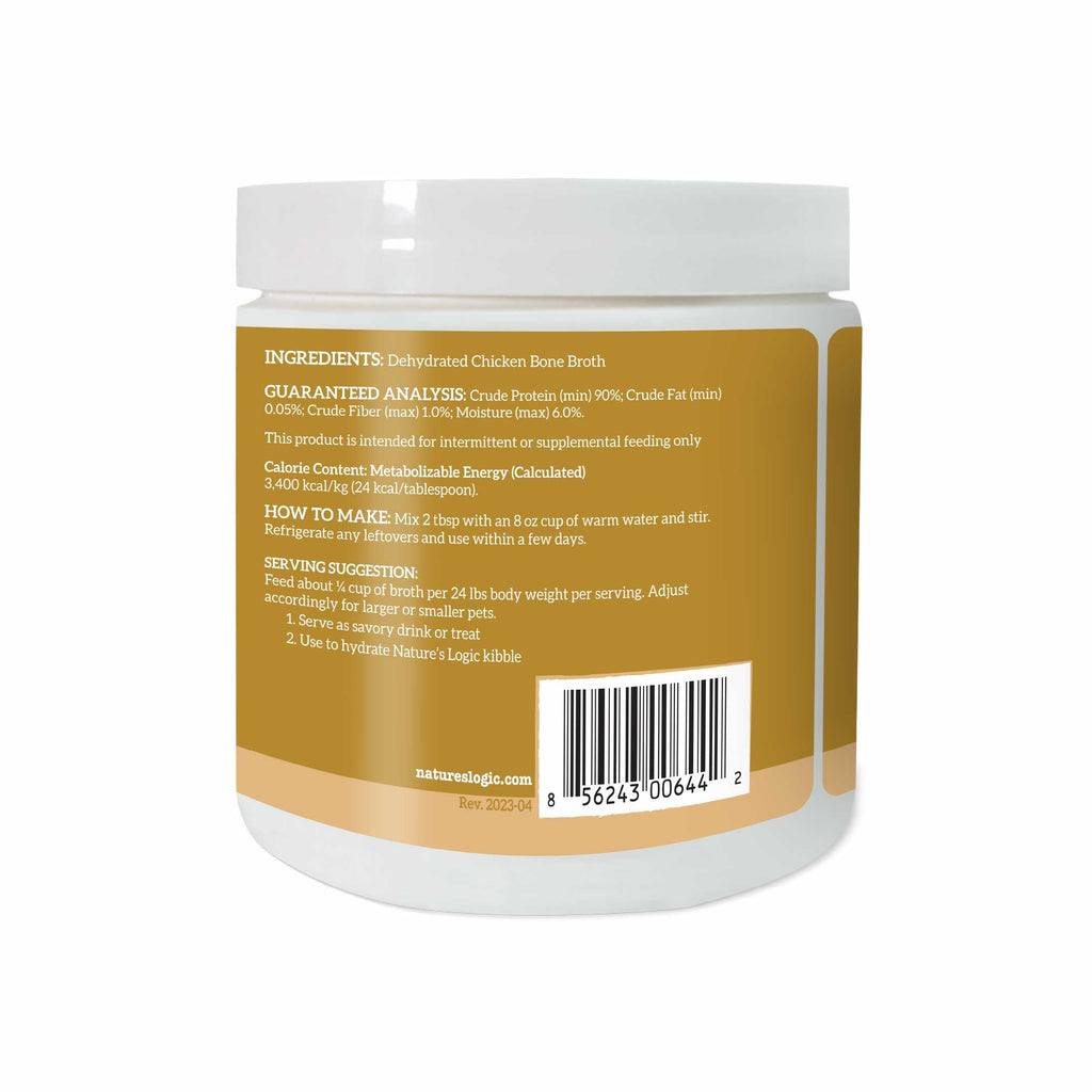 Dehydrated Chicken Bone Broth Powder Dog & Cat Topper 6oz Z298