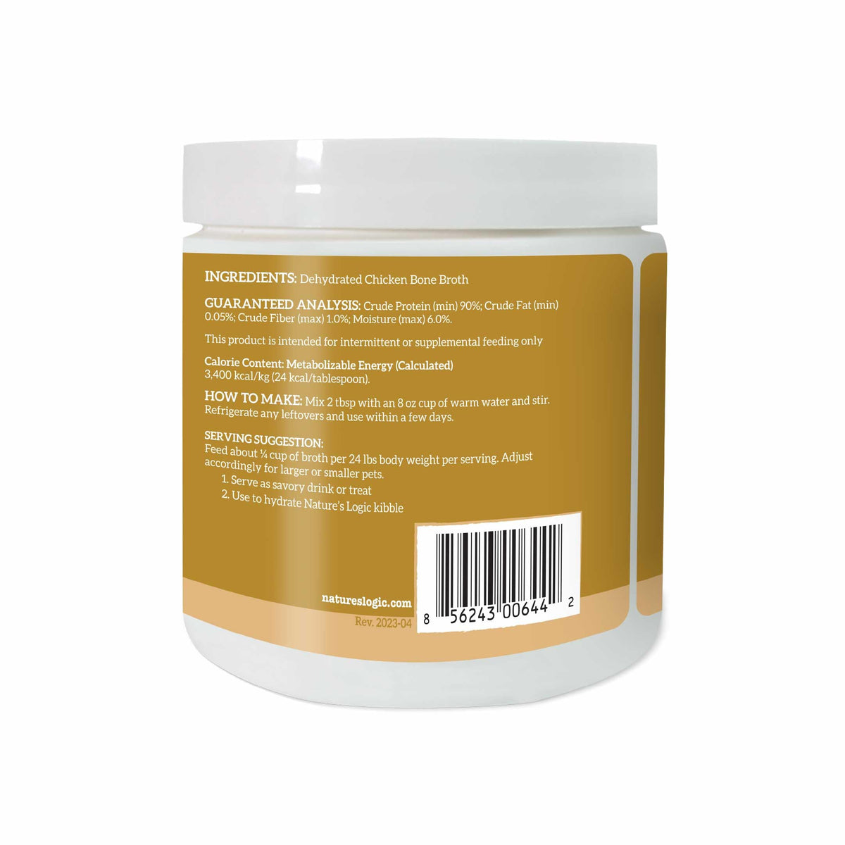 Dehydrated Chicken Bone Broth Powder Dog & Cat Topper 6oz Z298