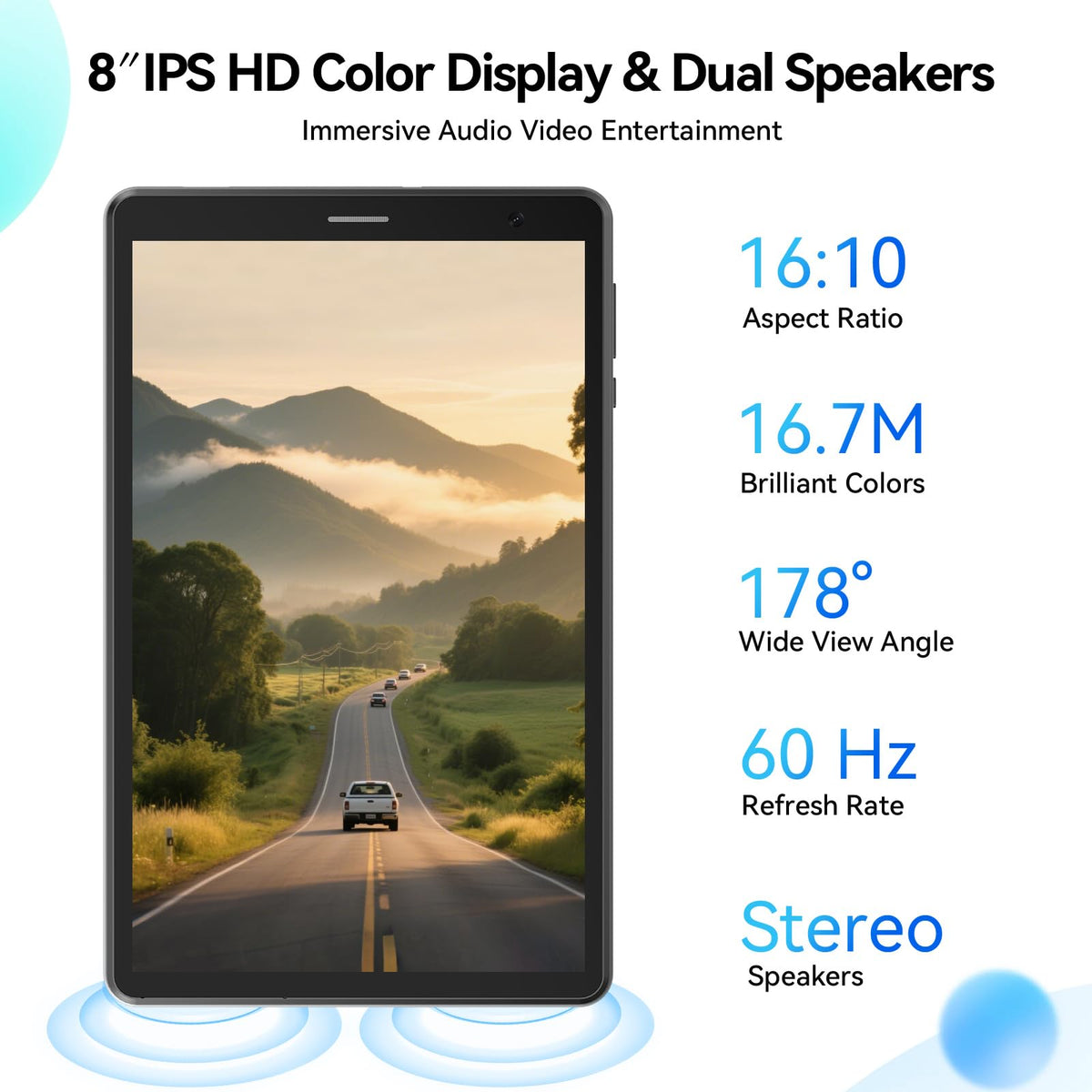 8 Inch Android Tablet with SIM Card Slot 4G LTE 12GB RAM 64GB ROM V301295