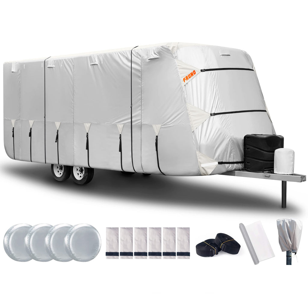 Oxford Fabric Waterproof Rip-Resistant Anti-UV Travel Trailer Cover 30'-33' I3815