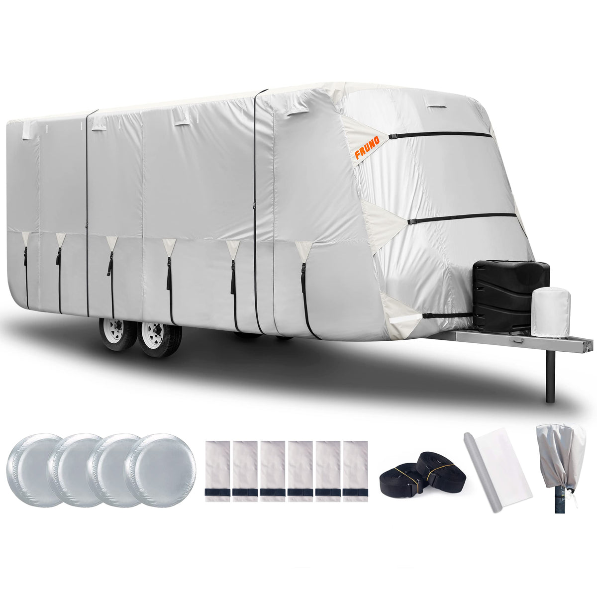 Oxford Fabric Waterproof Rip-Resistant Anti-UV Travel Trailer Cover 30'-33' I3815