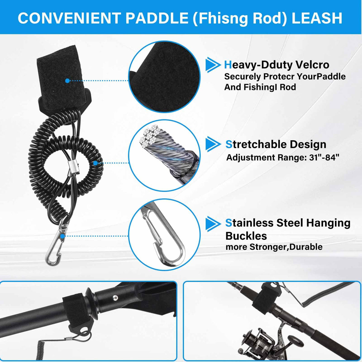 Adjustable Kayak Paddle with Drip Loop J425