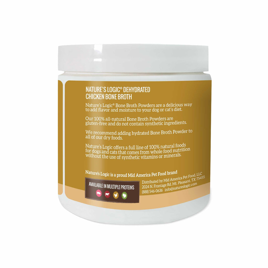Dehydrated Chicken Bone Broth Powder Dog & Cat Topper 6oz Z298