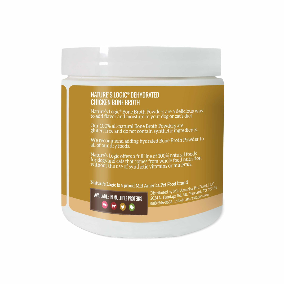 Dehydrated Chicken Bone Broth Powder Dog & Cat Topper 6oz Z298