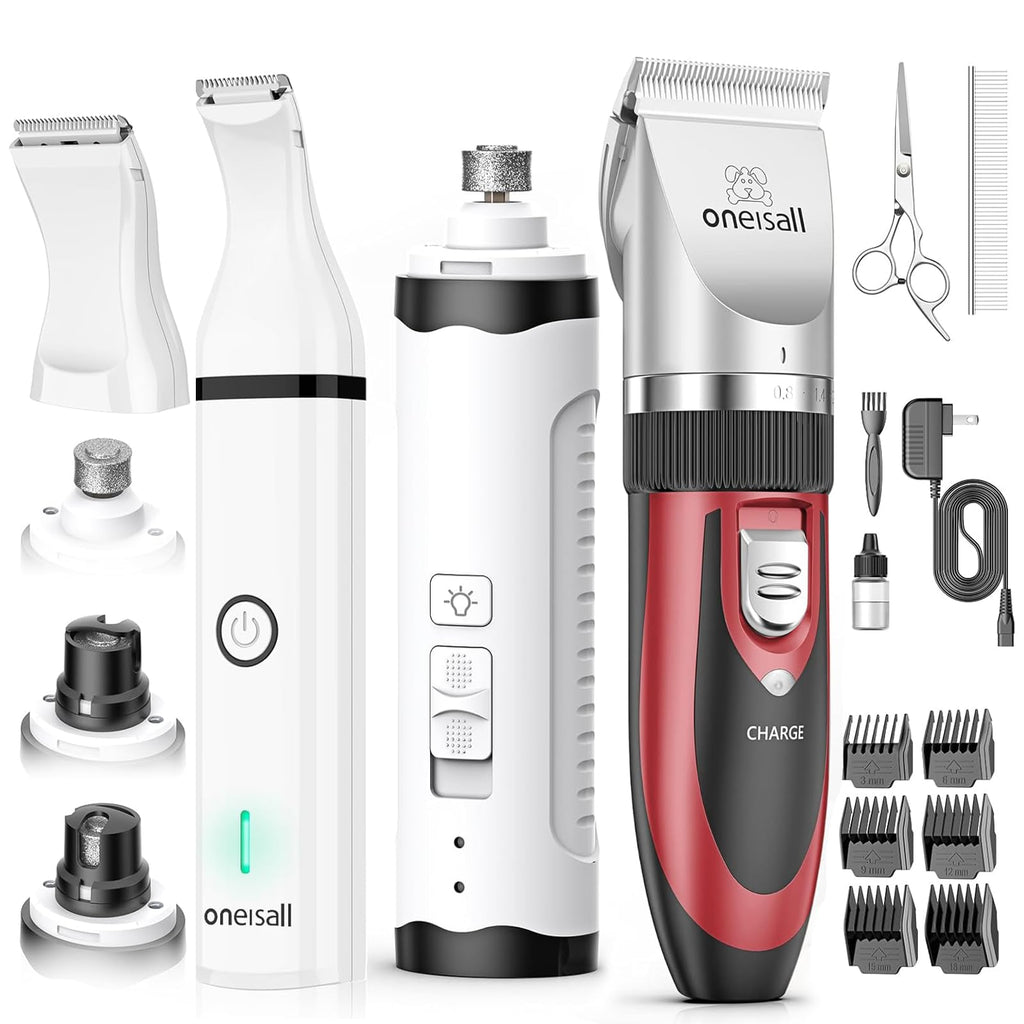 Dog Shaver Clippers and Nail Grinder Paw Trimmer Kit S95894