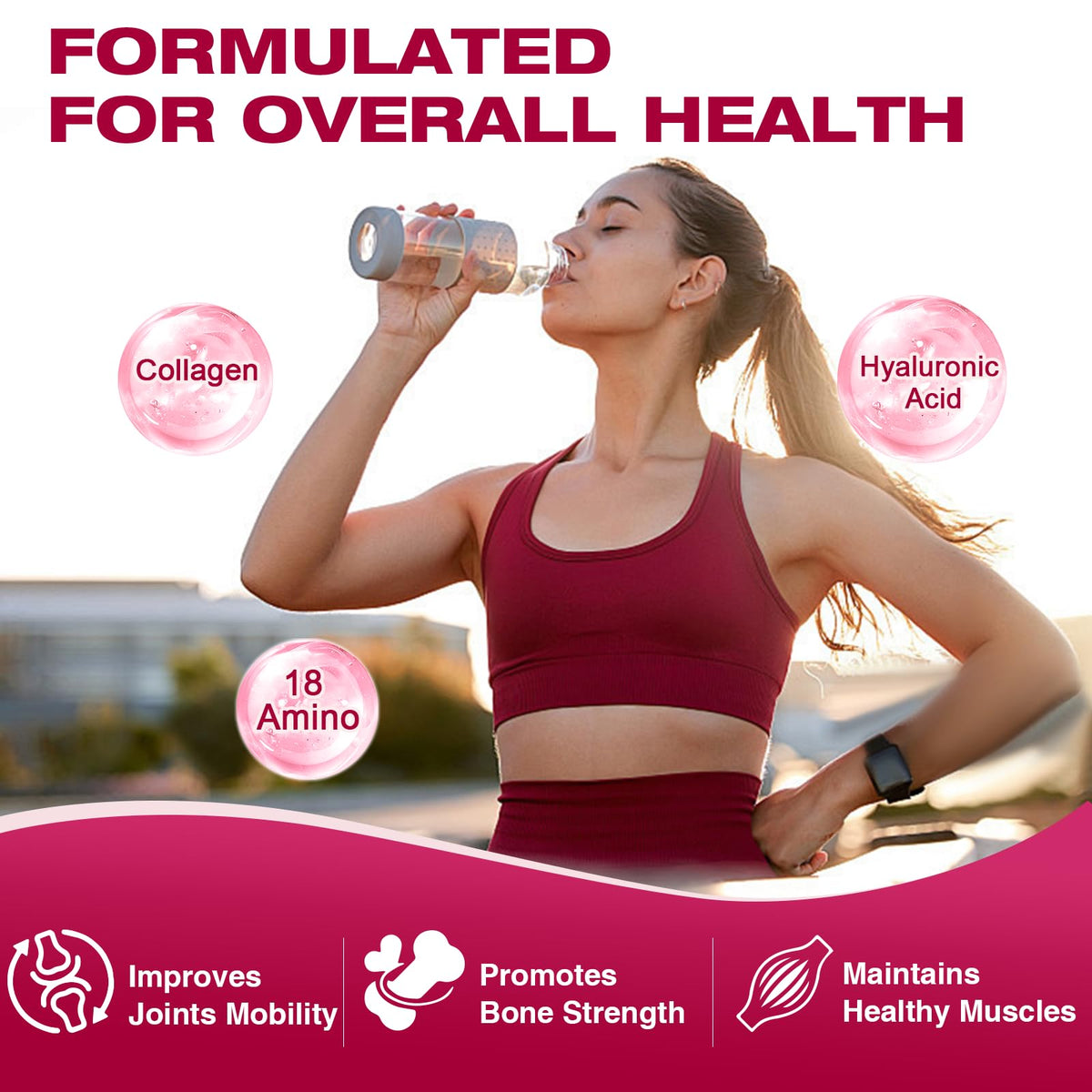 Multi Collagen Peptides Powder with Probiotics C50336