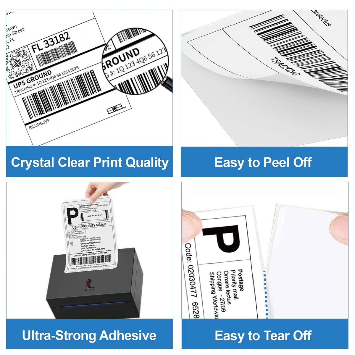 4x6 Thermal Labels 100/Stack D571