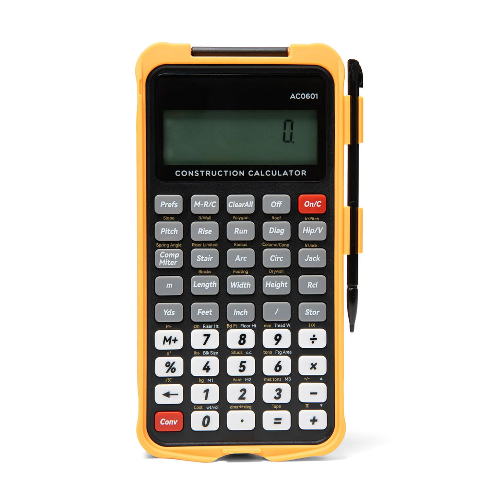 Construction Calculator with Writing Tablet, Feet Inch Fraction U885
