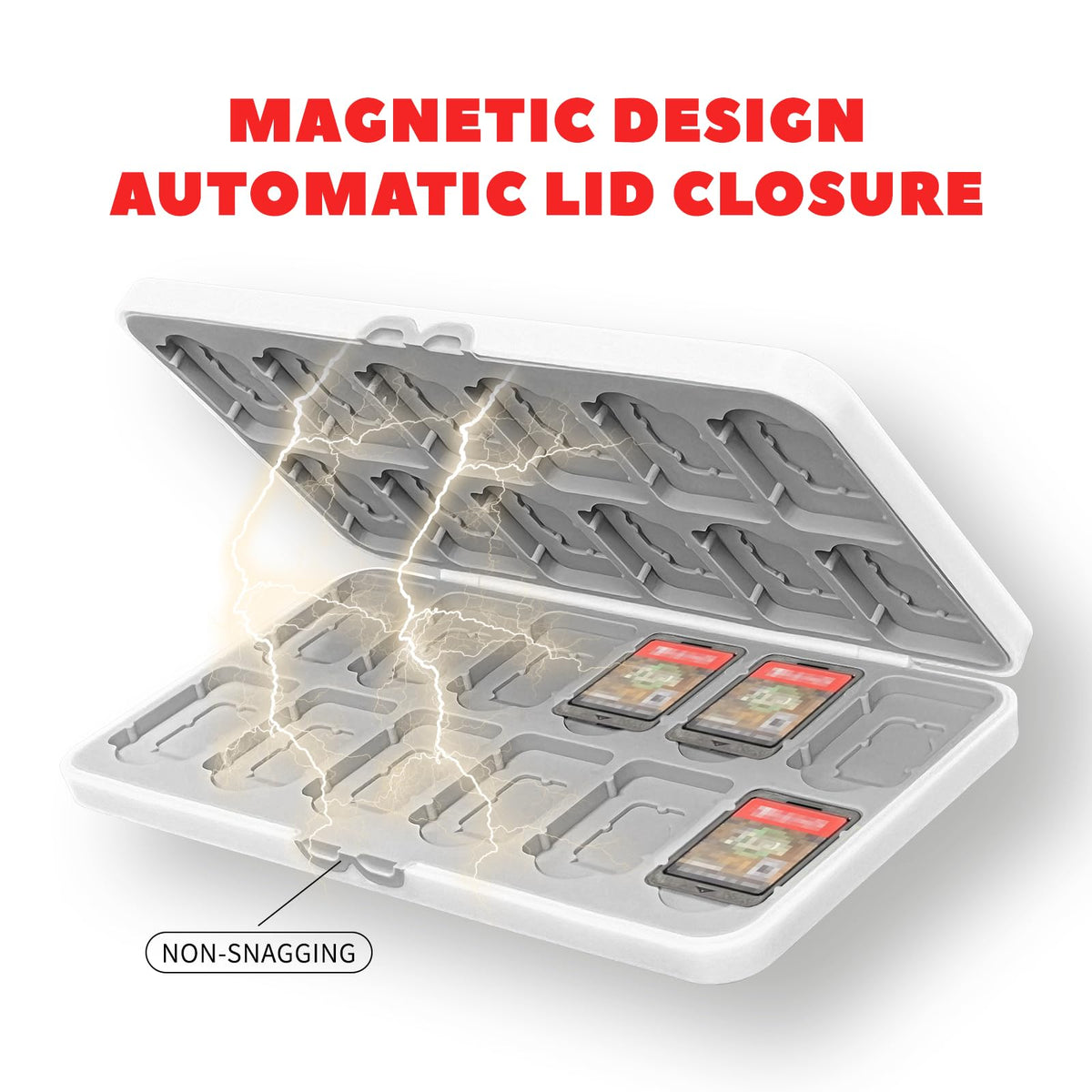 Switch Game Card Case Holds 24 Game Cards & 24 MicroSD L178519