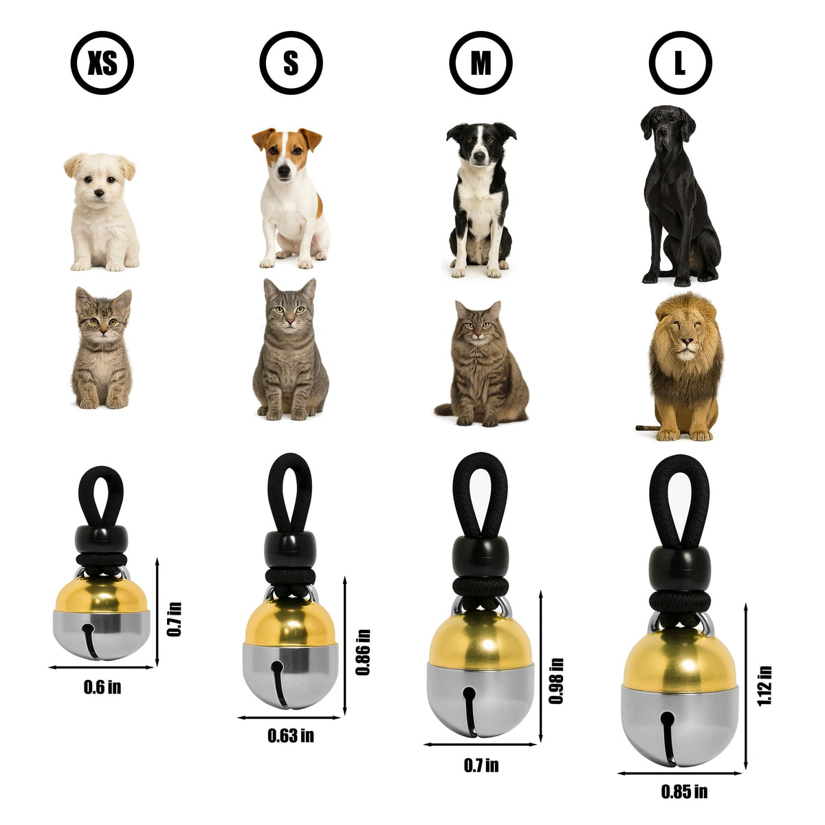 Extra Loud Collar Bell for Cat or Dog H712381