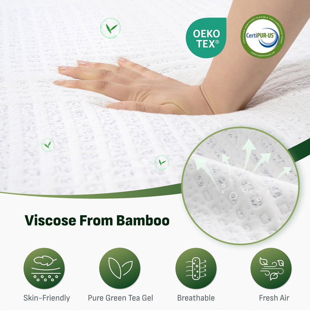 Tri-Fold Mattress Full 6 Inch Memory Foam B80911
