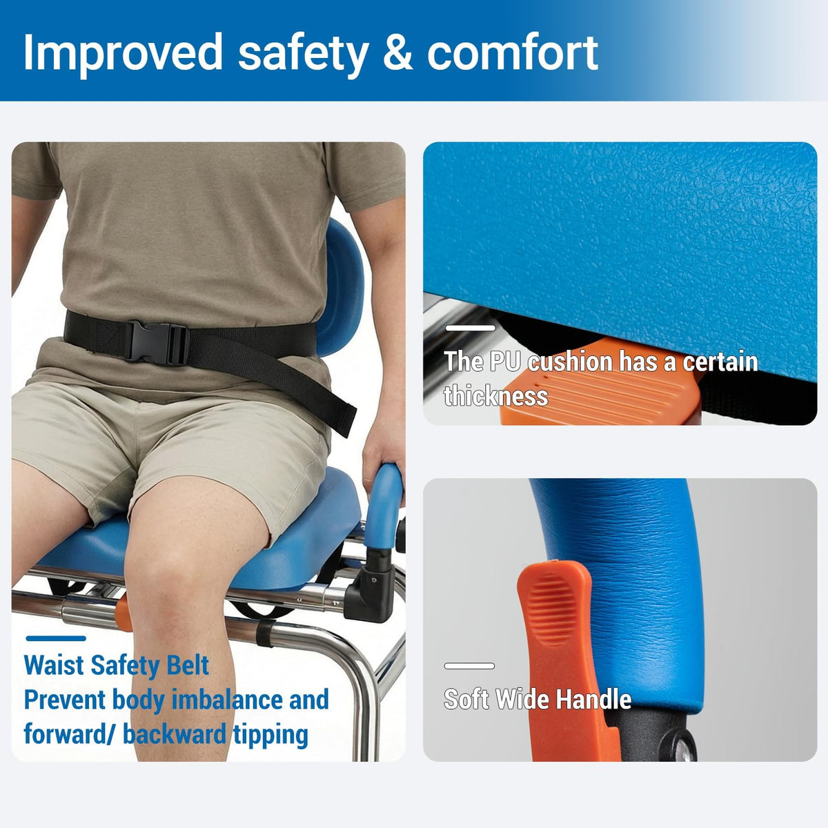 Sliding Shower Chair Tub Transfer Bench with 360° Swivel Seat Q424876
