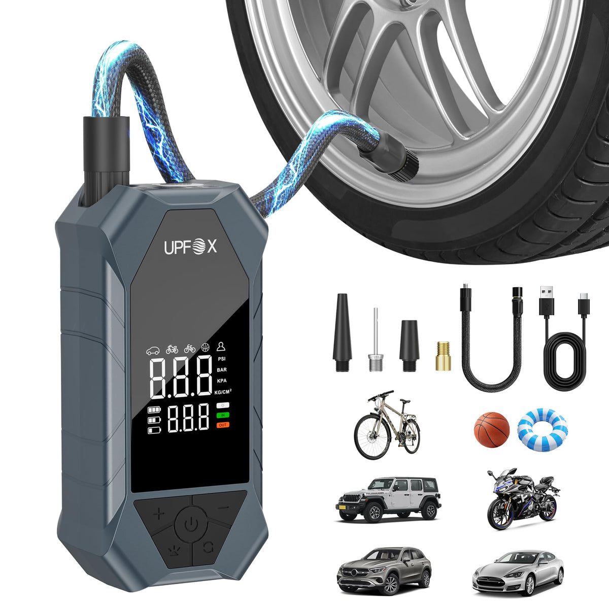 Portable Air Compressor 150PSI Digital Tire Inflator T322