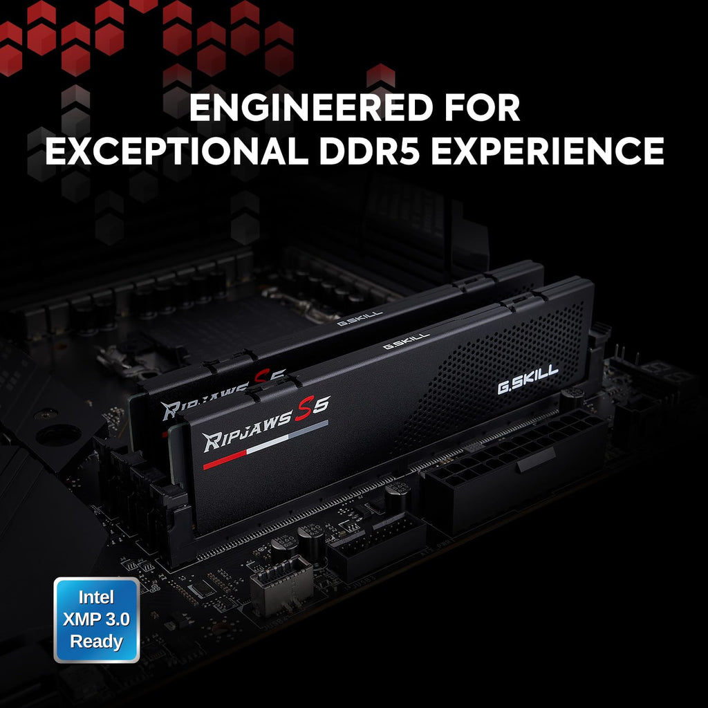 DDR5 Desktop Computer Memory 64GB 2x32GB Matte Black K714