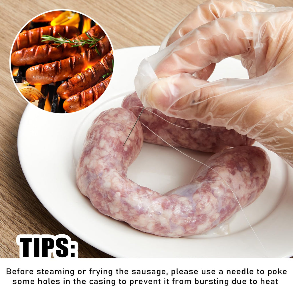 2 Pack Manual Sausage Stuffer Kit with 6 Stuffing Tubes K12974