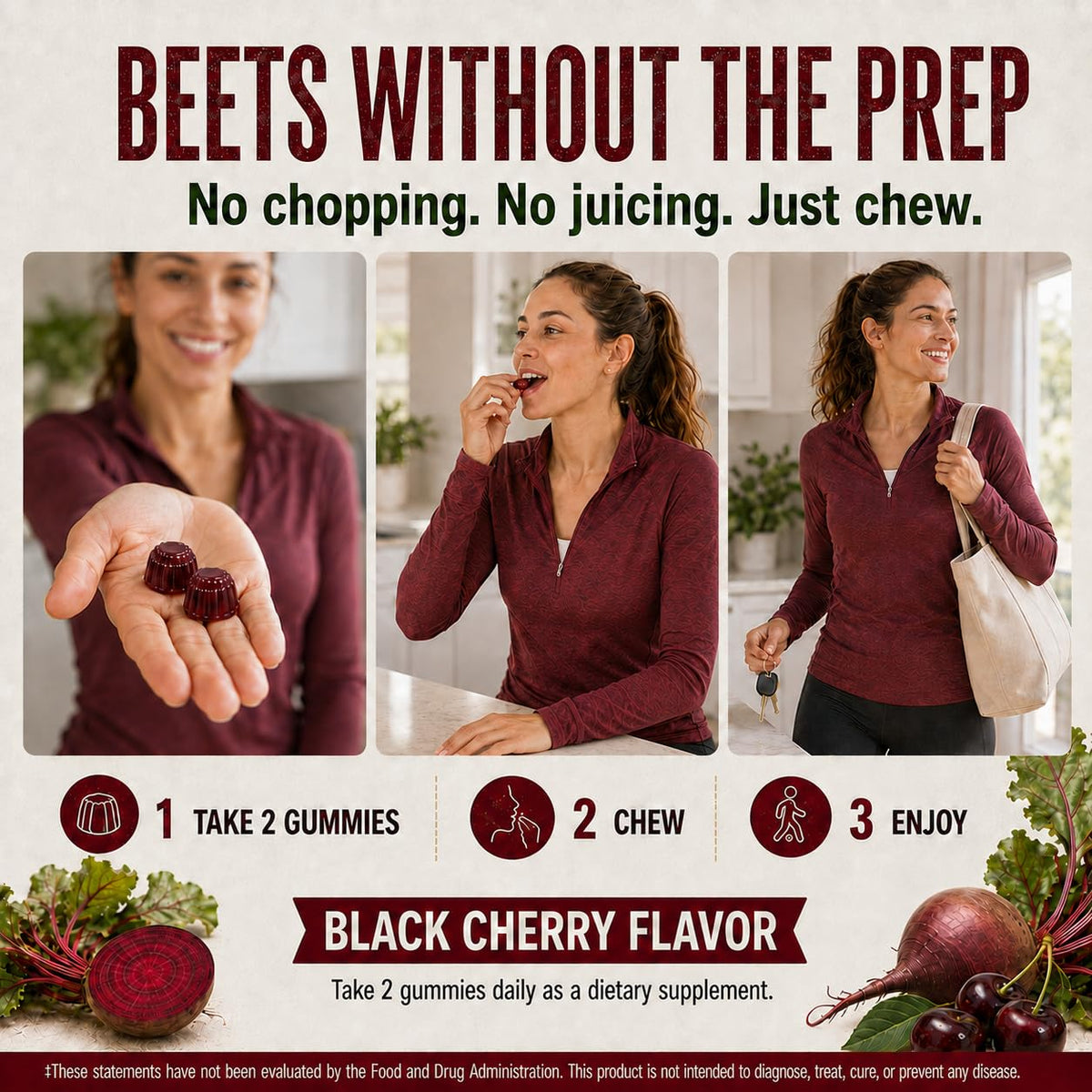 Beet Gummies 60 Count I9005