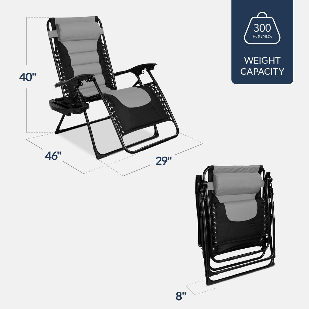 Oversized Padded Zero Gravity Chair Recliner J36400