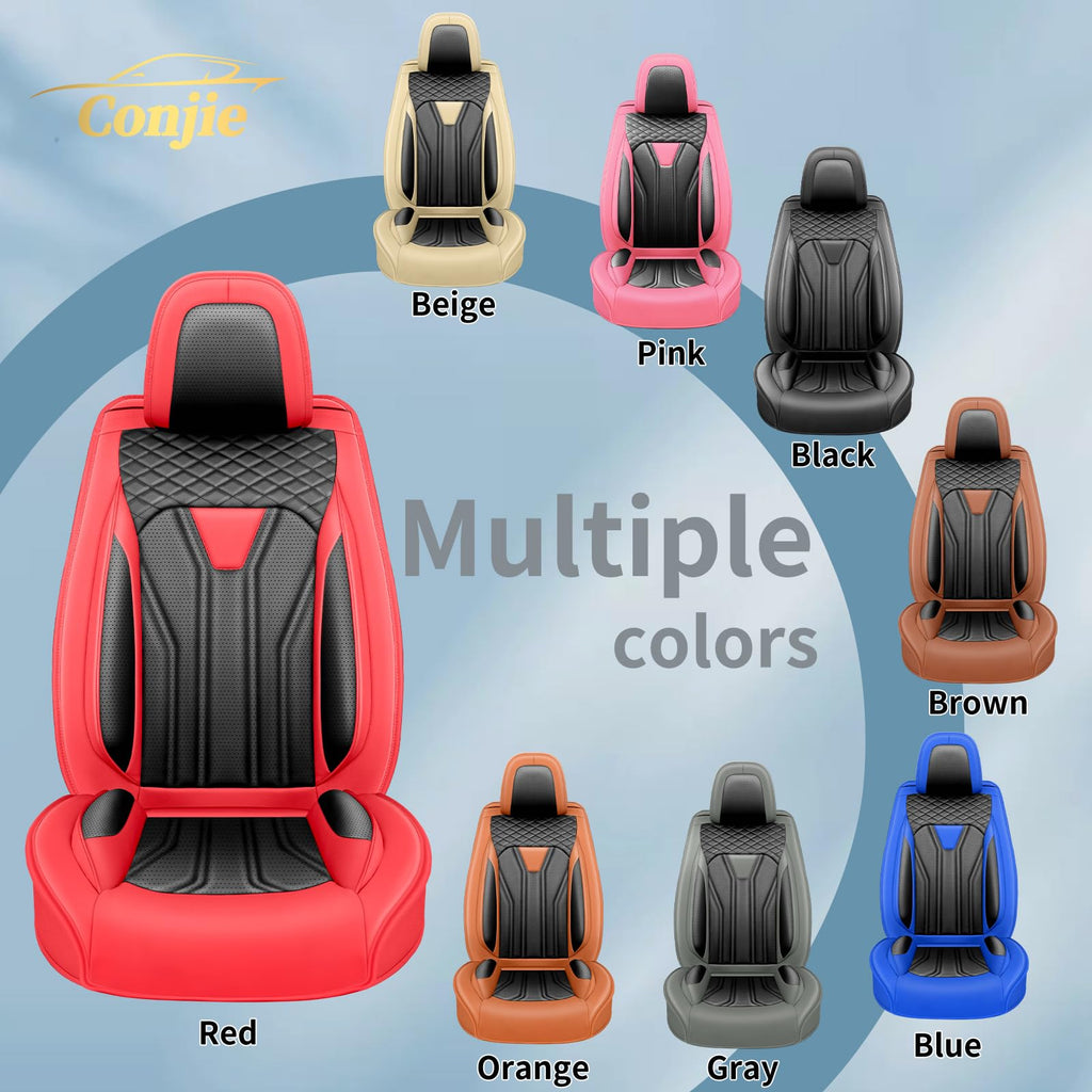 Red & Black Car Seat Covers J885107