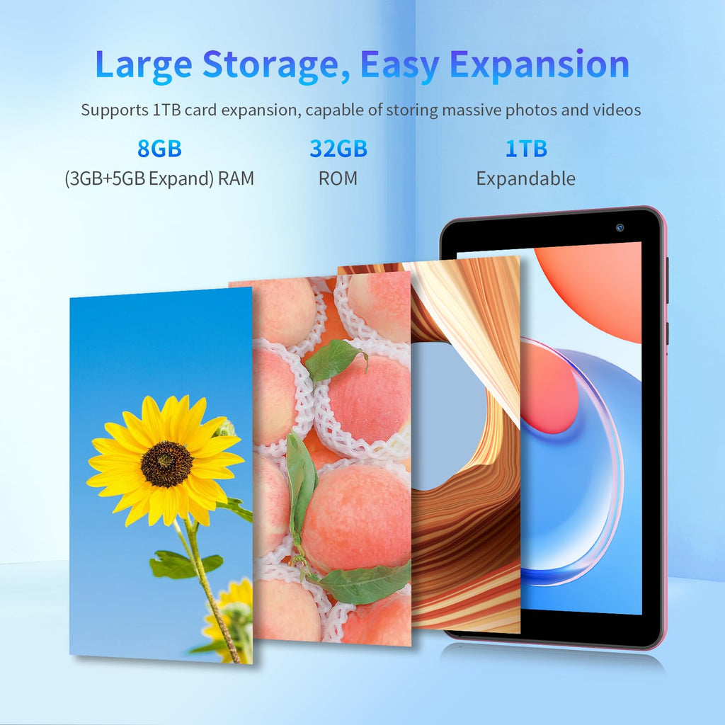 7 inch Android Tablet 8GB RAM 32GB ROM Pink V54433